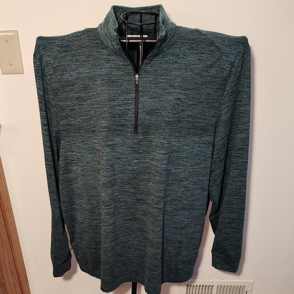 Grand Slam Performance men's forest green, heathered pullover, exc. cond., sz XL